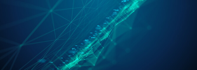 Cyber security cloud computing safety of data from viruses malware and hacking using encryption - Conceptual 3D illustration rendering