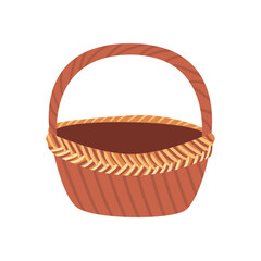 wooden basket illustration