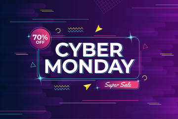 Cyber monday super sale banner