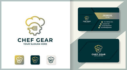 hat gear spatula inspiration logo for modern food
