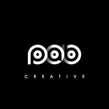 PAB Letter Initial Logo Design Template Vector Illustration