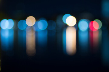 Lights blurred bokeh background