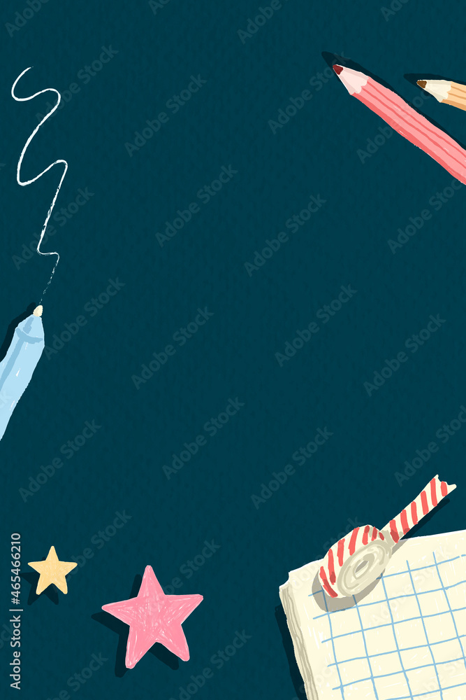 Poster blank notebook frame background vector