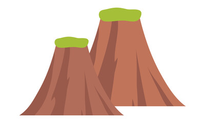 volcanic mountains icon