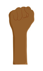 brown fist hand