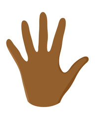 open brown hand icon