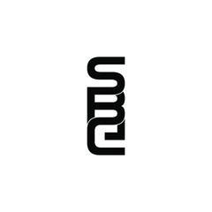 sbe initial letter monogram logo design