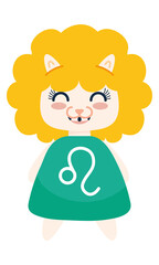 kawaii character of leo