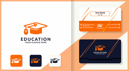 toga hat mouse logo and business card design