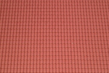 Red tile roof for background.