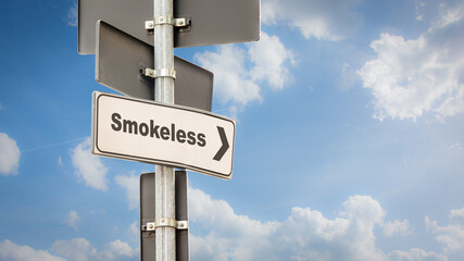 Street Sign to Smokeless