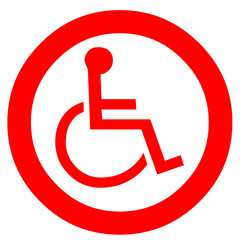 disable person signage wheelchair