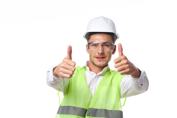engineer in working uniform protective clothing construction