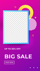 New year sale, Big sale, black friday, discount banner template promotion design for business. Stories template set for banner sale, presentation, flyer, poster, invitation.