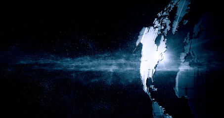 Global technologies concept. Elements of the image furnished by NASA