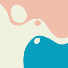 Minimalist abstract nature art shapes collection. Pastel color doodle bundle for fashion design, summer season or natural concept. Modern hand drawn plant leaf and tropical shape decoration set.