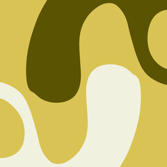 Minimalist abstract nature art shapes collection. Pastel color doodle bundle for fashion design, summer season or natural concept. Modern hand drawn plant leaf and tropical shape decoration set.