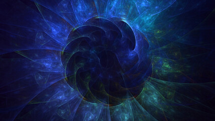 3D rendering abstract round light background
