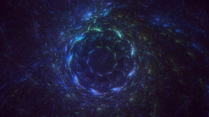 3D rendering abstract round light background
