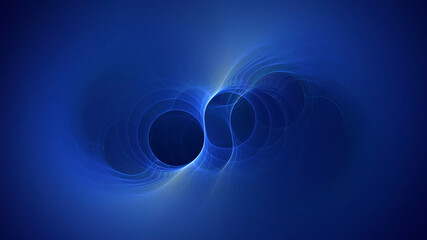 3D rendering abstract round light background