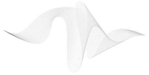 Wavy abstract stripes. Curved line vector elements for music design. Digital sound equalizer.