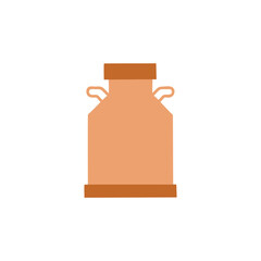 milk tank icon  in color icon, isolated on white background 