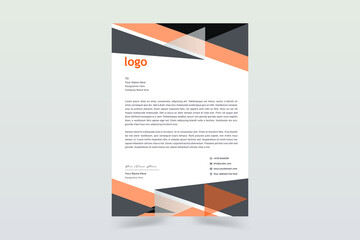 Letterhead Design Simple Minimalist And Creative. Business Style Letterhead Templates For Your Business, The Letterhead Element Of Stationery Design. Vector Illustration