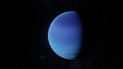 Planet Neptune 3D Rendering