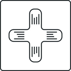 Plus sign. Plus icon. Positive symbol. Zoom in. Add icon