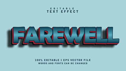 Farewell Editable Text Effect