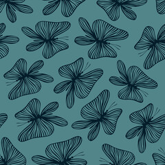 Vintage seamless pattern with butterflies. - 465480230