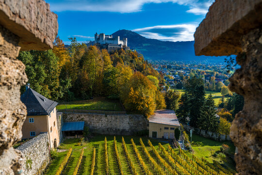 salzburg fortres gaisberg m&ouml;nchsberg zwinger weingarten