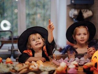 halloween holiday and childhood concept