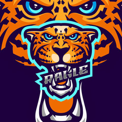 Fototapeta na wymiar Leopard Logo Design With free editing