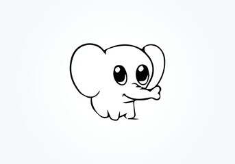 this is elephant logo design  