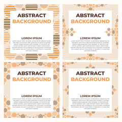 abstract geometric social media post template