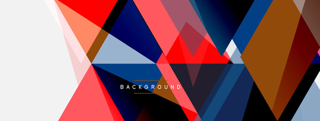 Mosaic triangles geometric background. Techno or business concept, pattern for wallpaper, banner, background, landing page