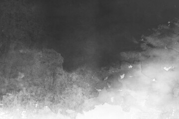 モノクロの水彩テクスチャ、背景イラスト