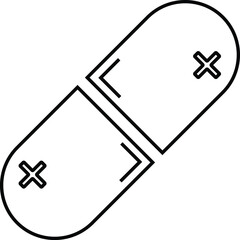 Fototapeta premium capsule medicine icon vector in illustration