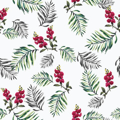 Seamless flowers pattern, floral print.