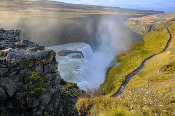 The Guldfoss waterfall