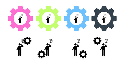 Blood, bleeding, oral, teeth vector icon in gear set illustration for ui and ux, website or mobile application