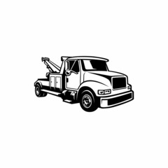 tow truck - towing truck - service truck isolated vector © winana