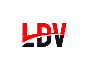 LDV Letter Initial Logo Design Vector Illustration