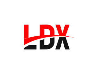LDX Letter Initial Logo Design Vector Illustration