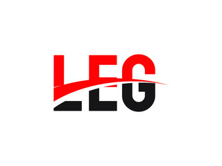 LEG Letter Initial Logo Design Vector Illustration