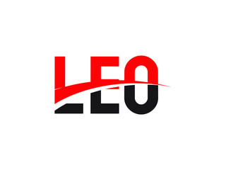 LEO Letter Initial Logo Design Vector Illustration