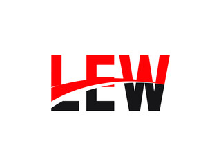 LEW Letter Initial Logo Design Vector Illustration © Rubel
