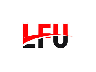 LFU Letter Initial Logo Design Vector Illustration