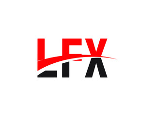 LFX Letter Initial Logo Design Vector Illustration